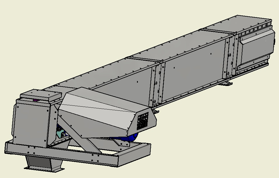 Przenośnik łańcuchowy ROTAR — rysunek techniczny